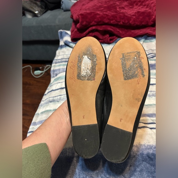 Sam Edelman Black Leather Bow Ballet Flats - Picture 6 of 6